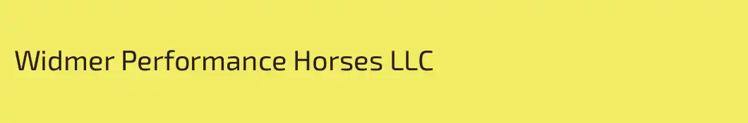 Widmer Performance Horses LLC